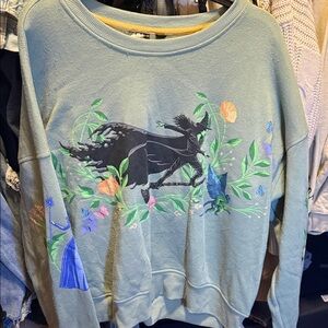 Floral Graphic Crew Neck Sweater